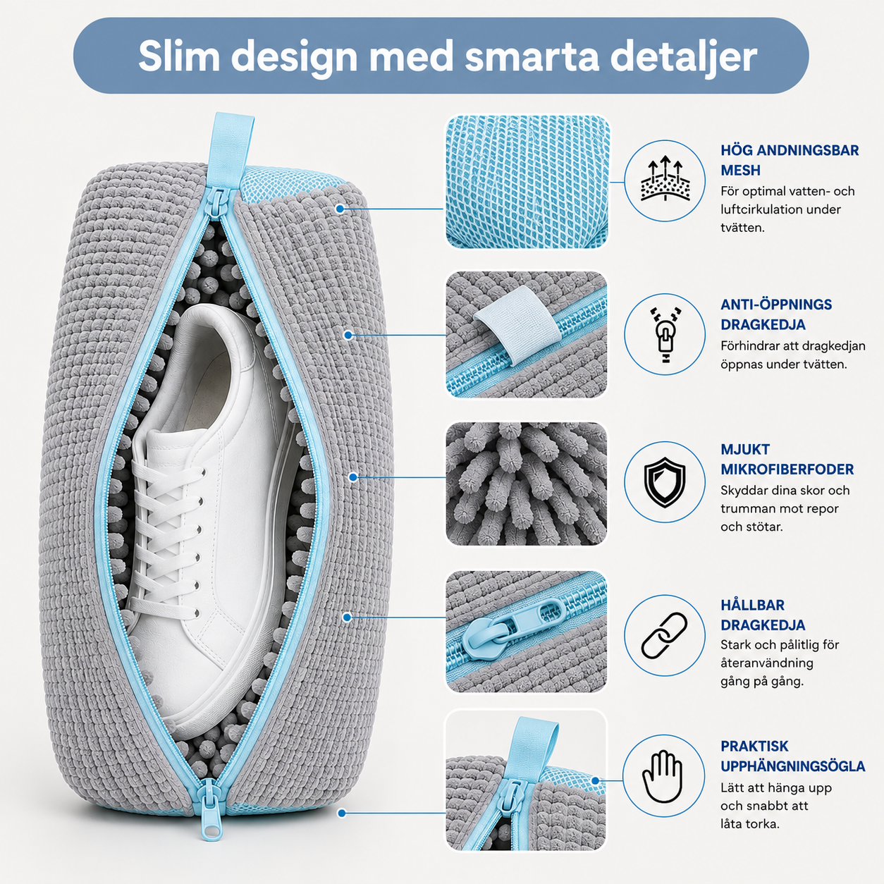 ShoeCleanBag™ – Lösningen för dina skor i tvättmaskinen