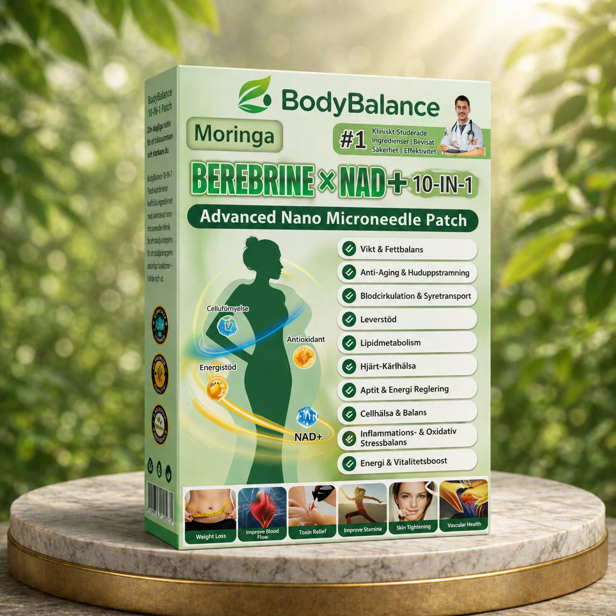Norvio | BodyBalance™ Slankningsplåster | Gå ner upp till 10 kg och minska ledvärk på 14 dagar