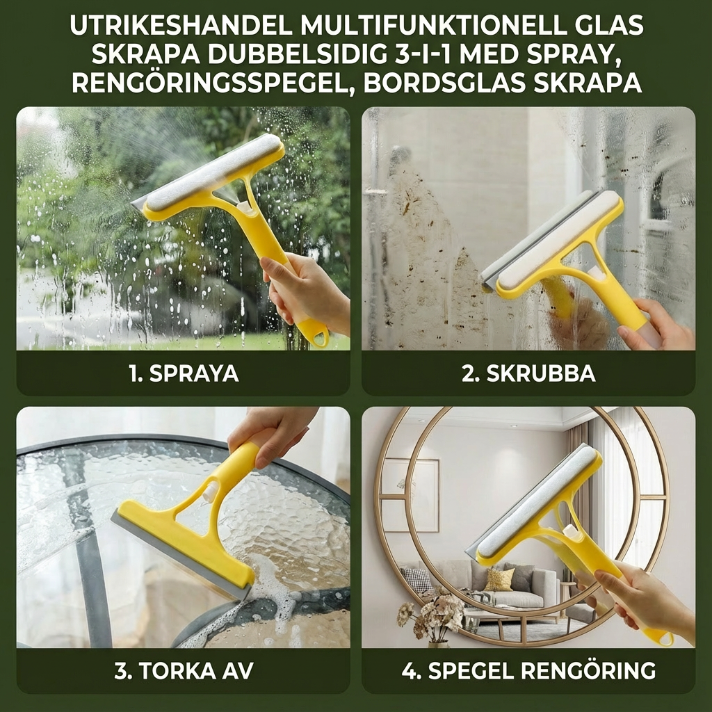 Norvio | SnabbKlar™ – 3-i-1 Glasrengörare | 2+1 GRATIS
