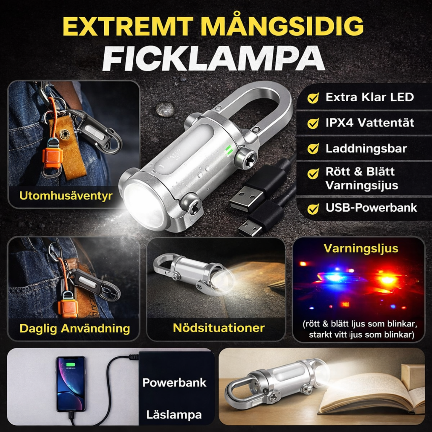 Norvio | Nyckel Ficklampa - din vän i mörkret