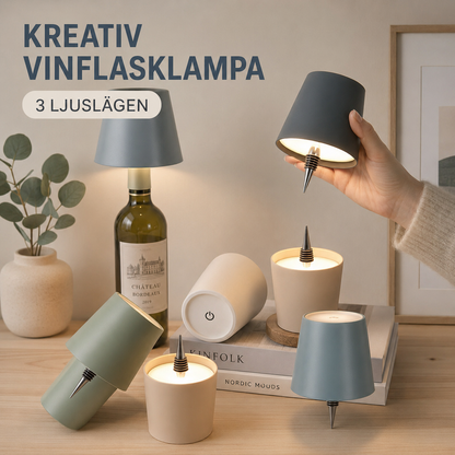 Norvio | FlaskGlow™ – Trådlös Flasklykta