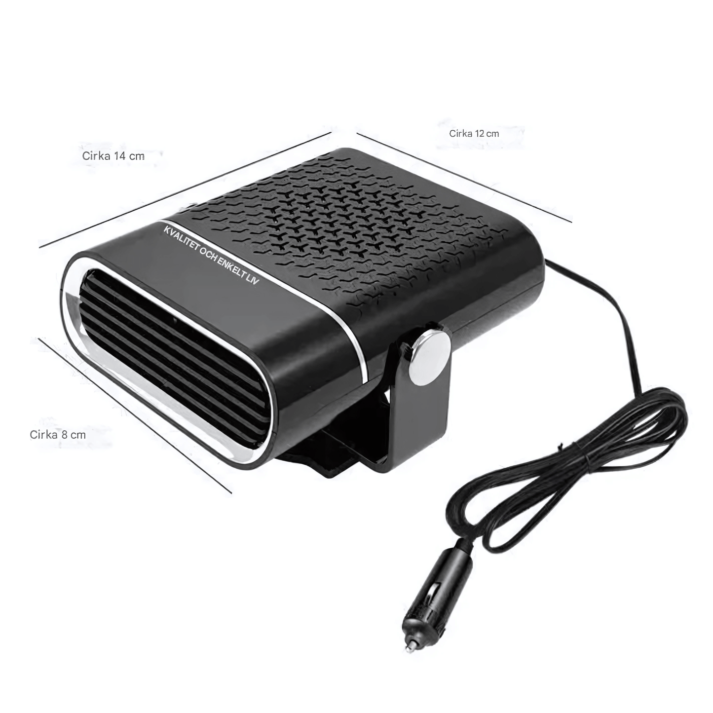 Bil HeatMate – Bärbar bilvärmare med avfrostning och dimmaavlägsnande för 12 V/24 V