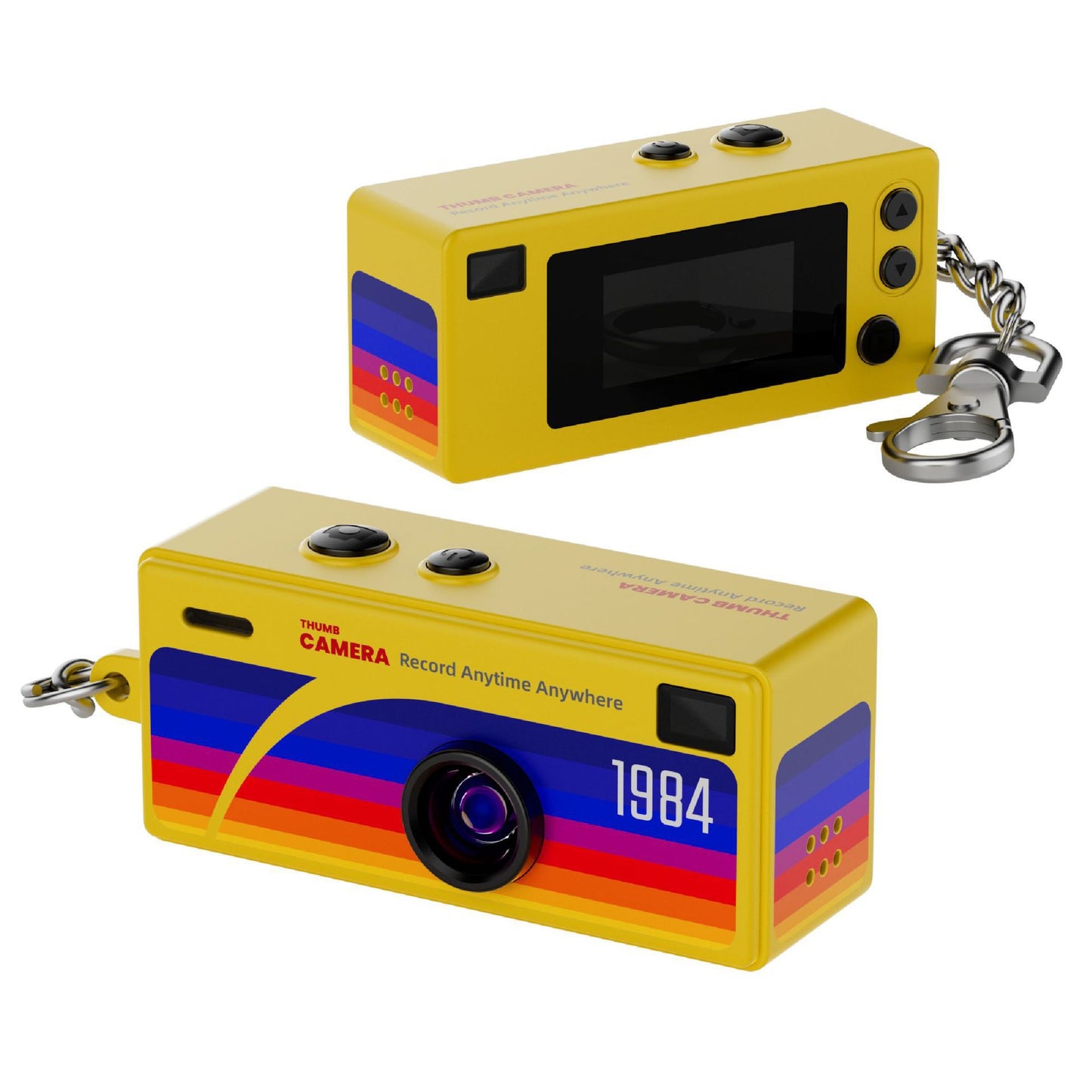 Norvio TumKamera™ | Retro minidigitalkamera | Vintage fickkamera med nyckelring