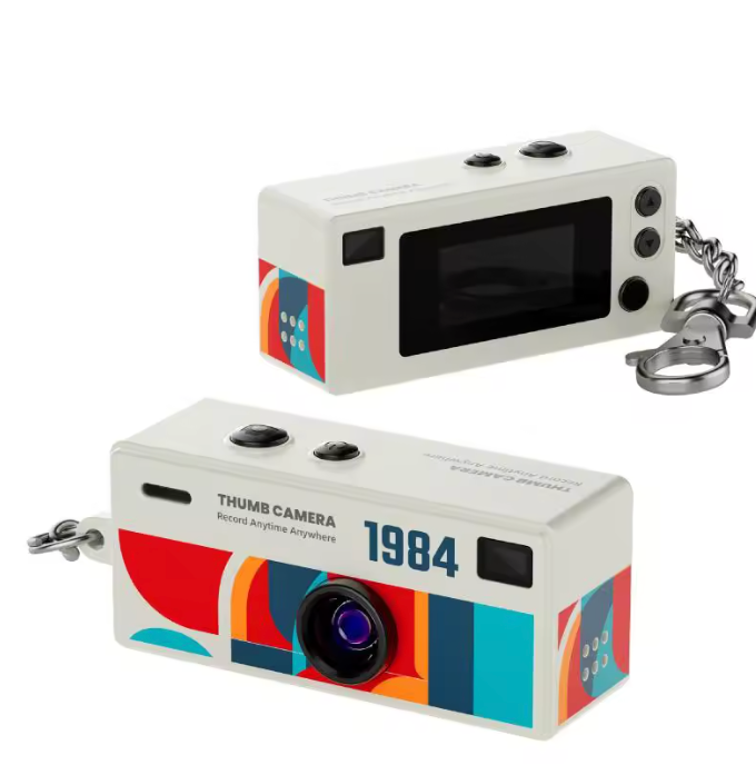 Norvio TumKamera™ | Retro minidigitalkamera | Vintage fickkamera med nyckelring