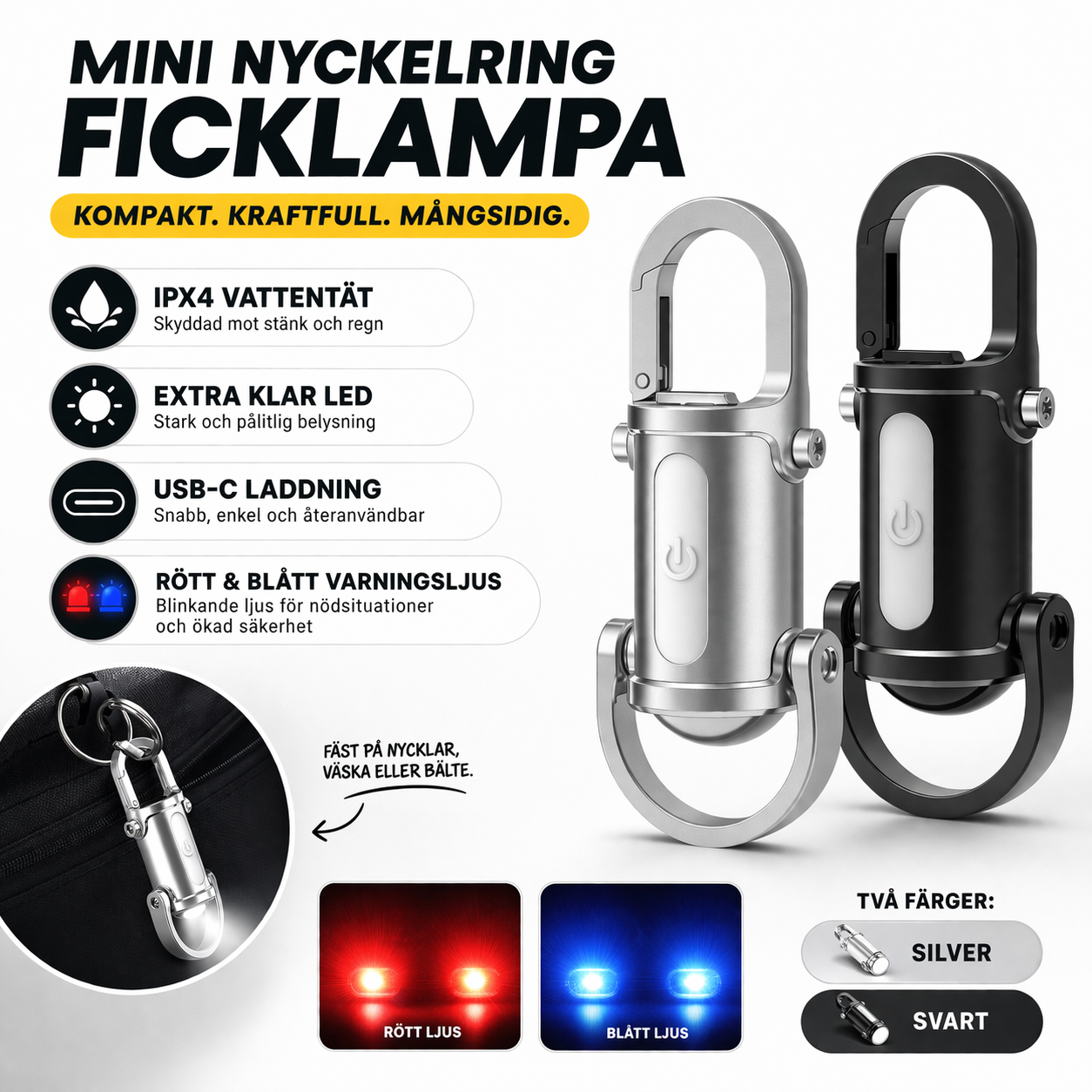 Norvio | Nyckel Ficklampa - din vän i mörkret