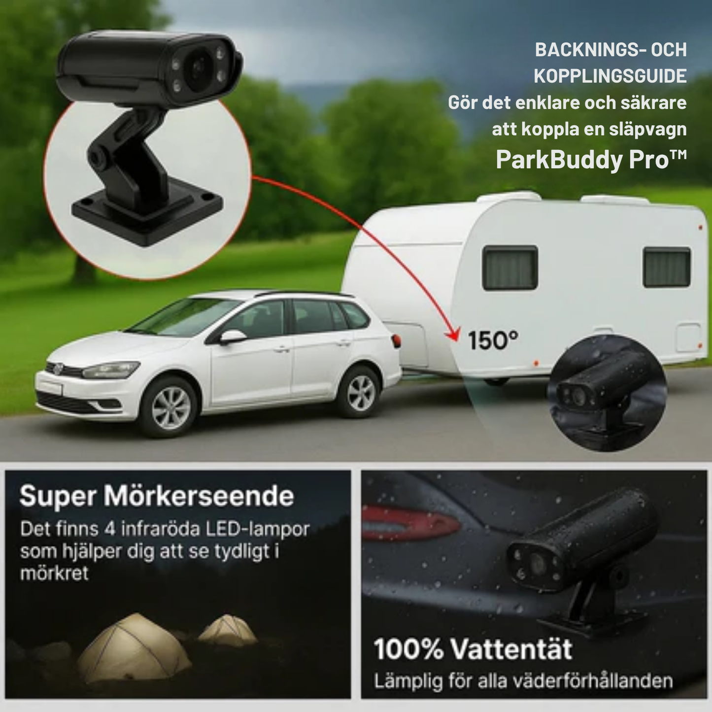 Norvio | ParkBuddy Pro™ Backkamera – Tryggare parkering utan stress och gissningar