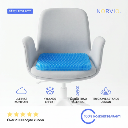 Norvio | SittSmart™ Komfortkudde – Sitt bekvämt i timmar utan smärta