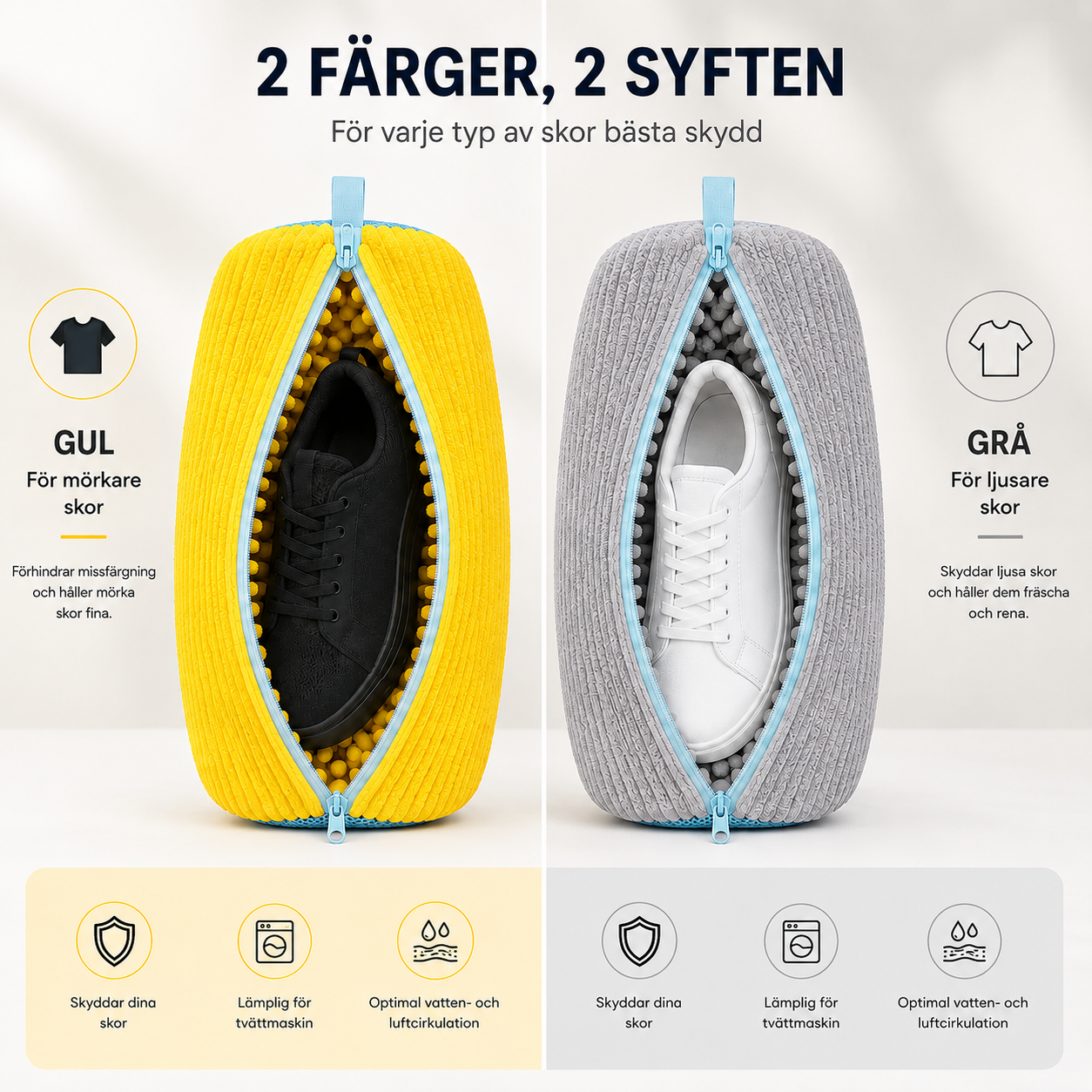 ShoeCleanBag™ – Lösningen för dina skor i tvättmaskinen