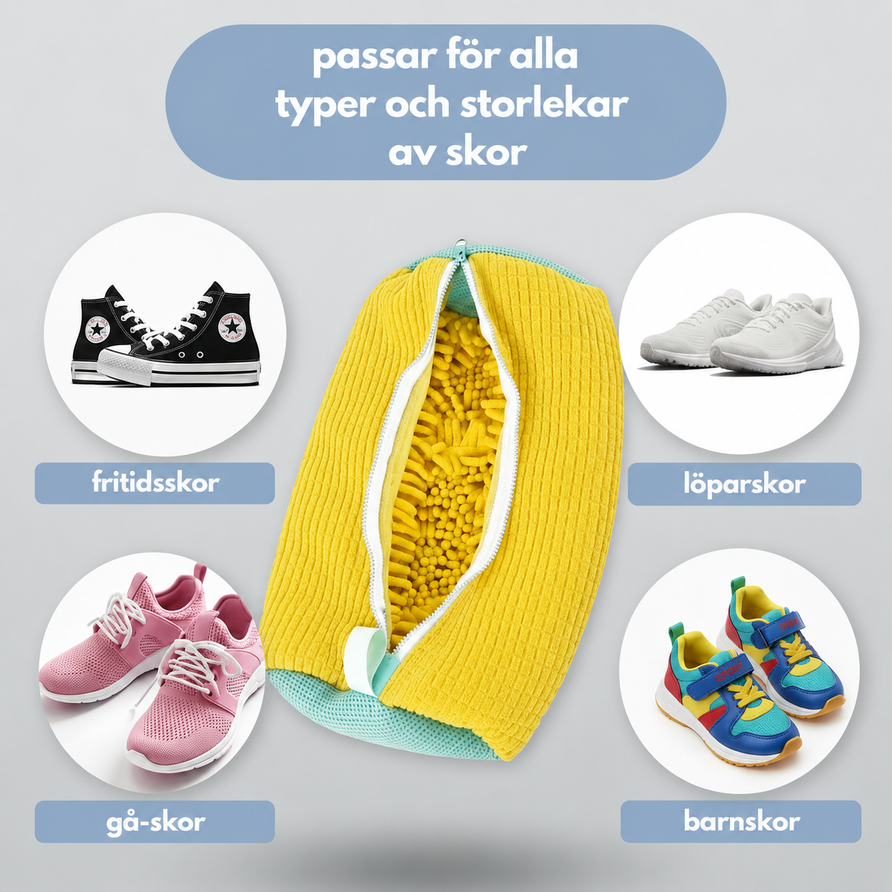 ShoeCleanBag™ – Lösningen för dina skor i tvättmaskinen