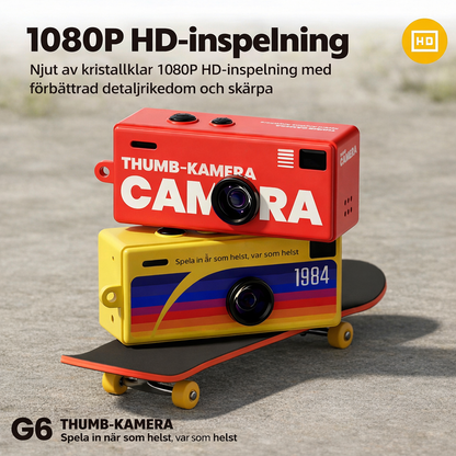 Norvio TumKamera™ | Retro minidigitalkamera | Vintage fickkamera med nyckelring