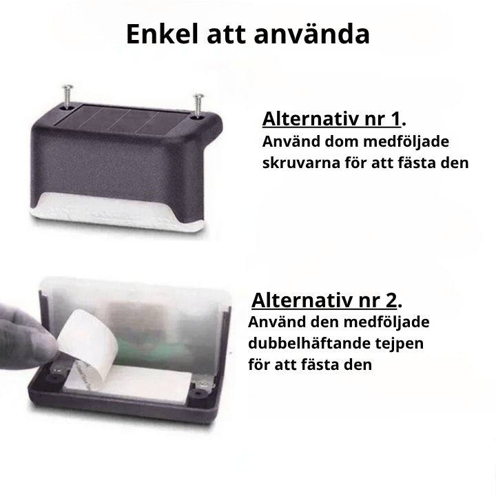 Norvio | LumiStep™ – Automatisk Belysning för Trappa & Uteplats - 4-pack