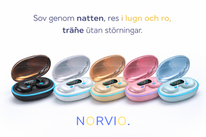 Norvio | TystTech™ Ljuddämpande Öronproppar – För Sport, Fokus & Sömn