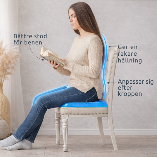 Norvio | SittSmart™ Komfortkudde – Sitt bekvämt i timmar utan smärta