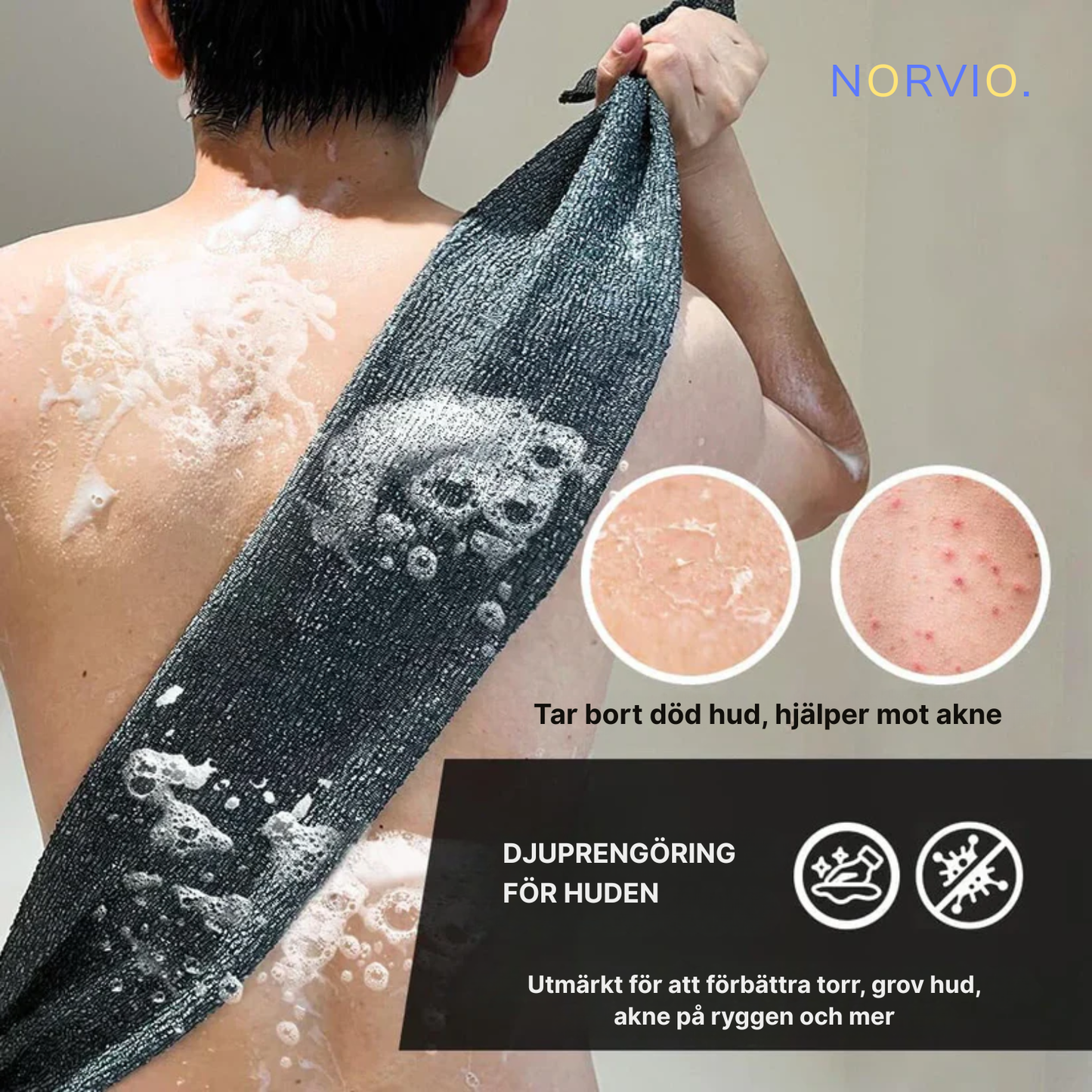 Norvio | SilkScrub™ - Japansk exfolierande tvättduk med extra lång livslängd