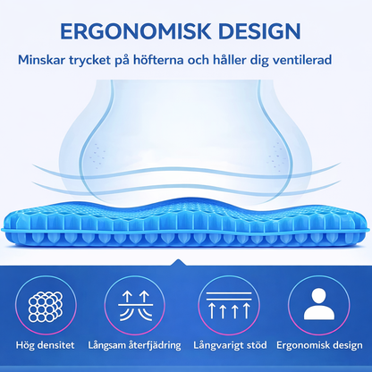 Norvio | SittSmart™ Komfortkudde – Sitt bekvämt i timmar utan smärta