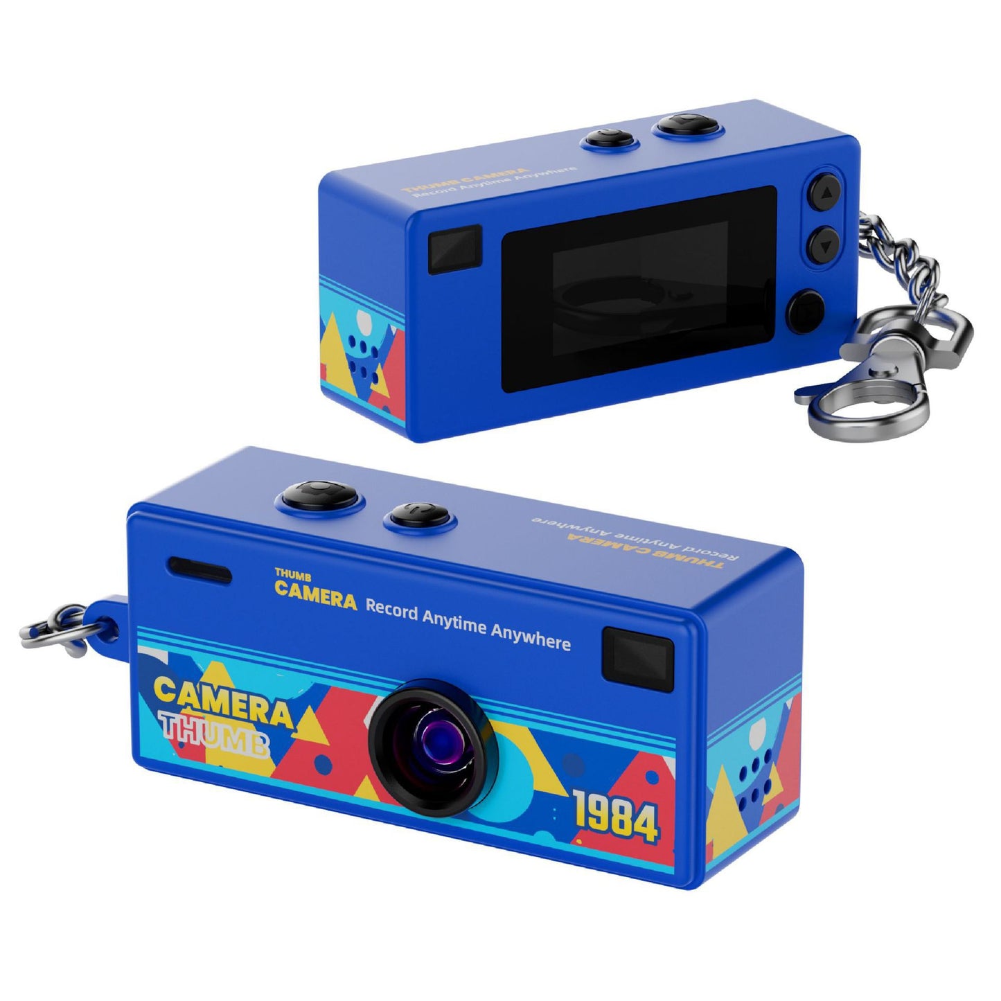 Norvio TumKamera™ | Retro minidigitalkamera | Vintage fickkamera med nyckelring