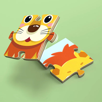 Magnetisk pusselbyggbok för barn